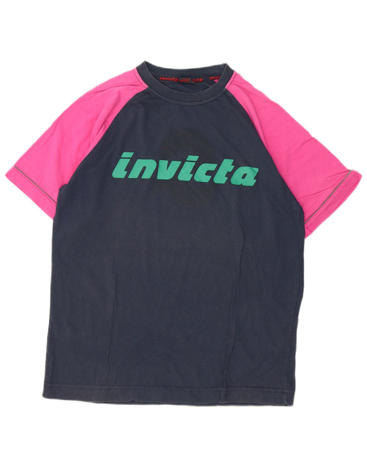 Tricou grafic pentru bărbați Invicta Top Mediu Bleumarin Bumbac Colorblock