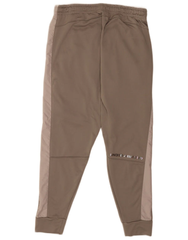 Pantaloni de trening grafic pentru bărbați Under Armour Pantaloni de jogging mari, gri, bloc de culoare