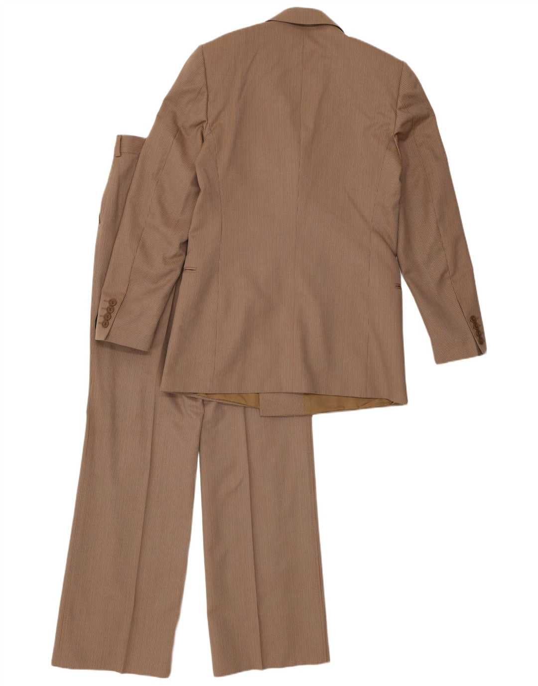 Costum 2 piese pentru bărbați vintage IT 48 Medium W30 L32 Brown Pinstripe