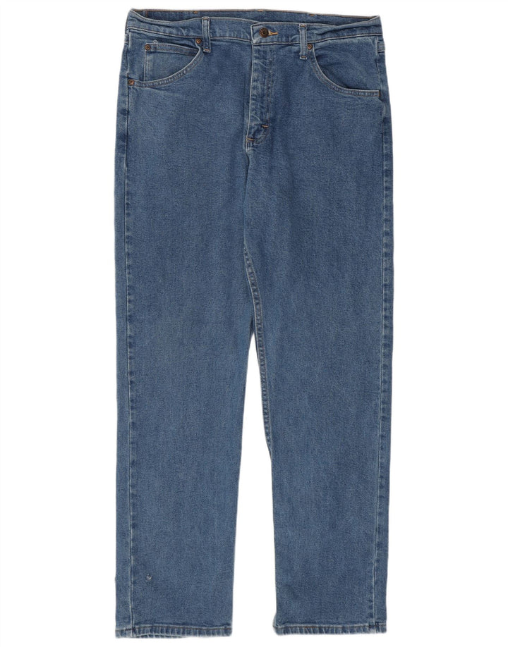Blugi drepti pentru bărbați Wrangler W36 L32 Bumbac albastru