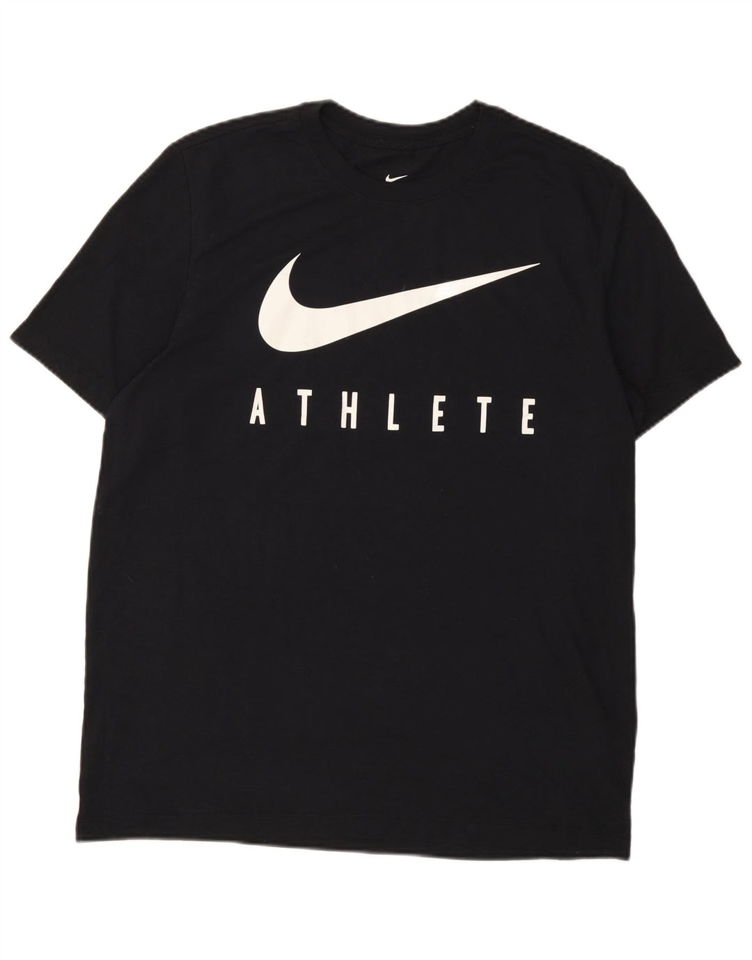 Tricou grafic NIKE Dri Fit pentru bărbați Top mare din bumbac negru