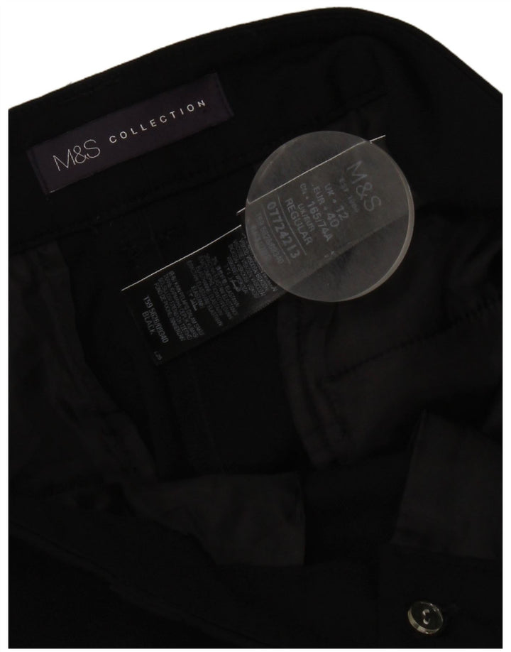 Pantaloni chino pentru femei Marks & Spencer UK 12 Medium W34 L29 Negru