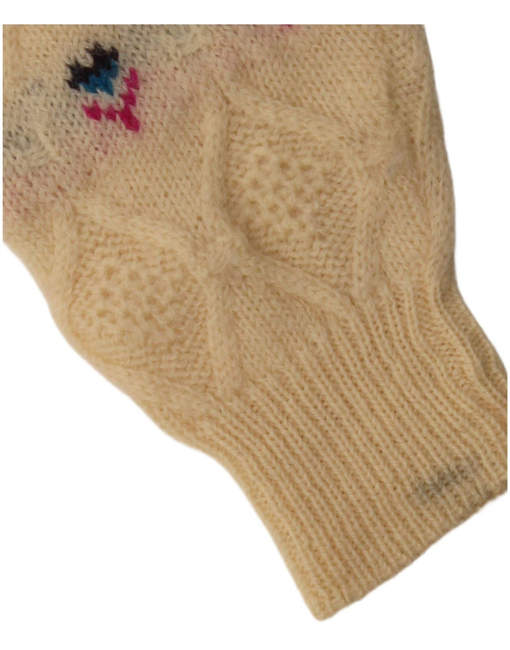 WALBUSCH Pulover cu gât țestoasă pentru femei UK 16 Fair Isle mare, bej