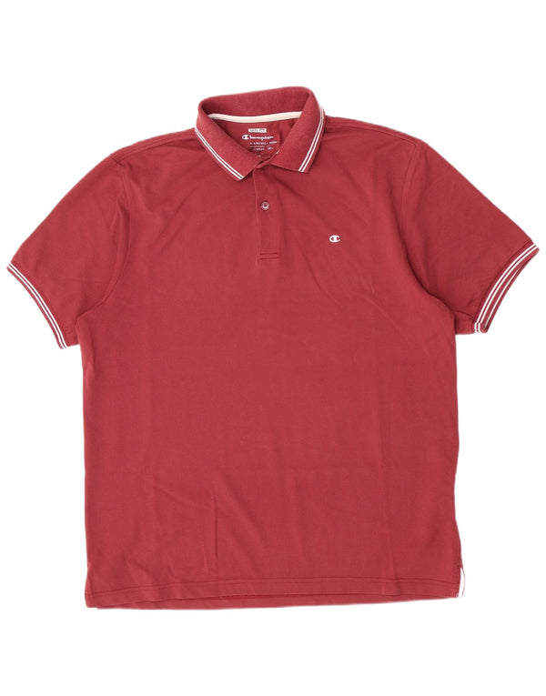 Tricou polo pentru bărbați Champion Easy Fit XL, bumbac roșu