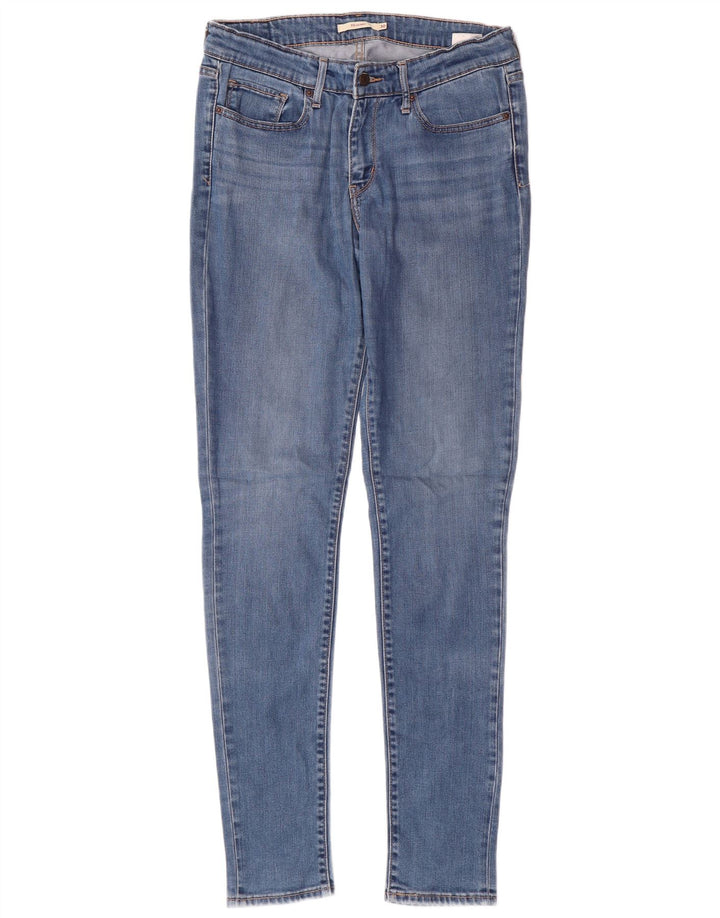 LEVI'S Womens 711 Skinny Jeans W30 L34 Blue Lyocell