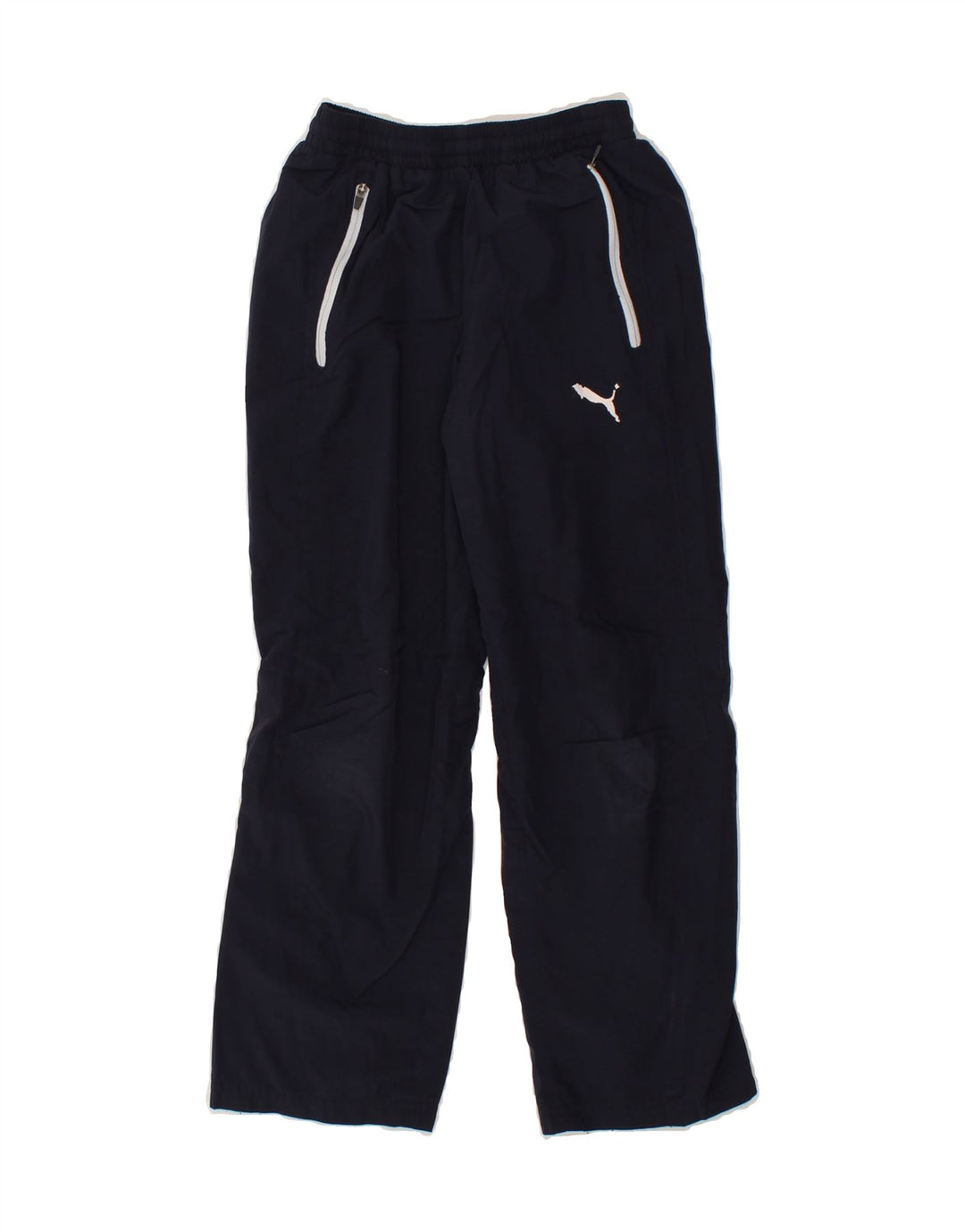 PUMA Boys Tracksuit Trousers 9-10 Years Medium Navy Blue Polyester Vintage Puma and Second-Hand Puma from Messina Hembry 