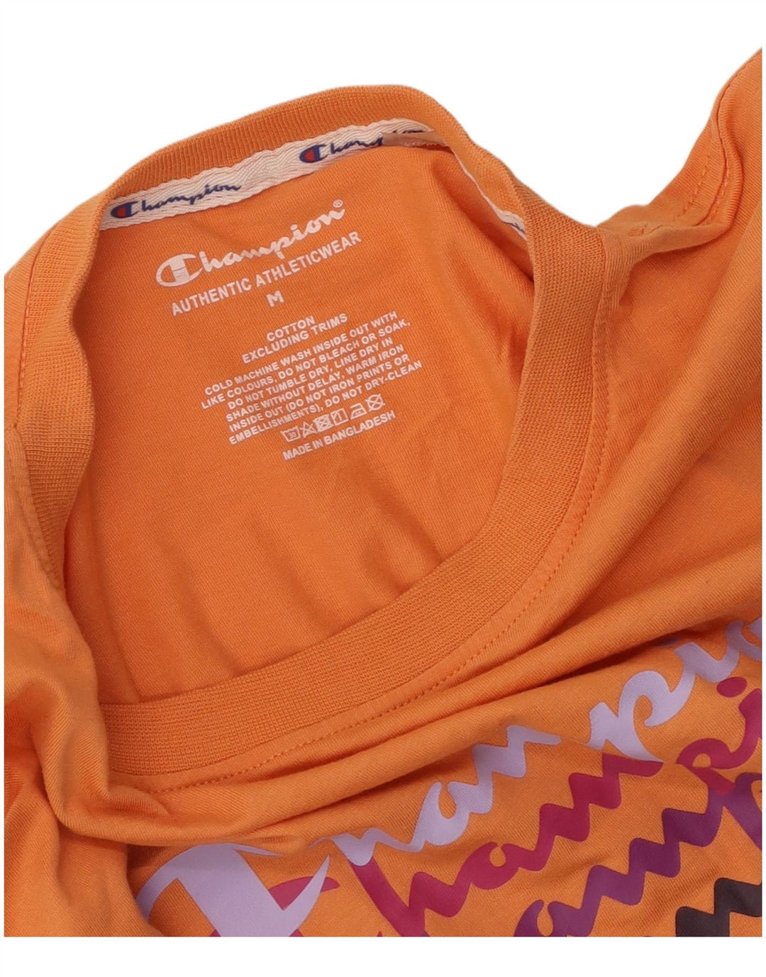 Tricou grafic Champion pentru femei Top UK 12 Medium Orange Bumbac