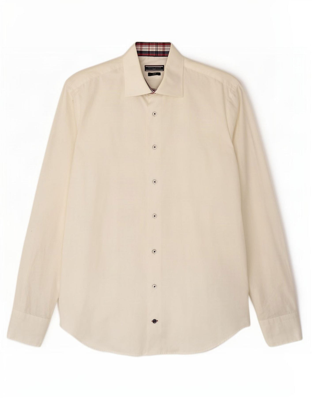 Cămașă croită pentru bărbați Tommy Hilfiger Mărimea 40 15 3/4 Mediu alb cadru