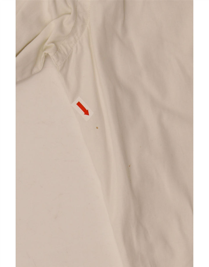 Cămașă Marlboro Classics pentru bărbați, cu formă regulată, mare, albă