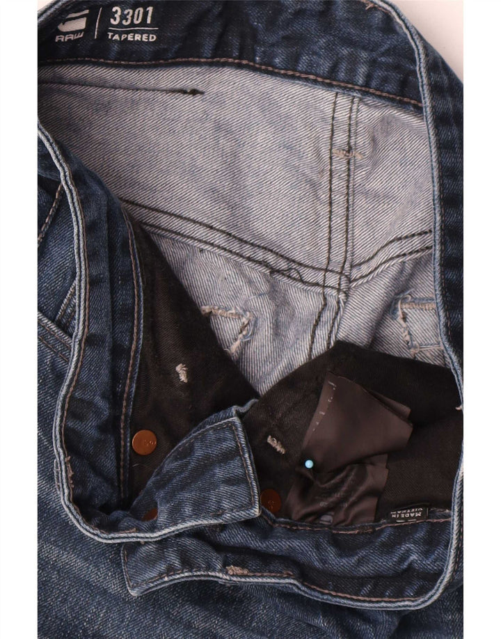 Blugi G-Star 3301 Tapered pentru femei W29 L34 bleumarin
