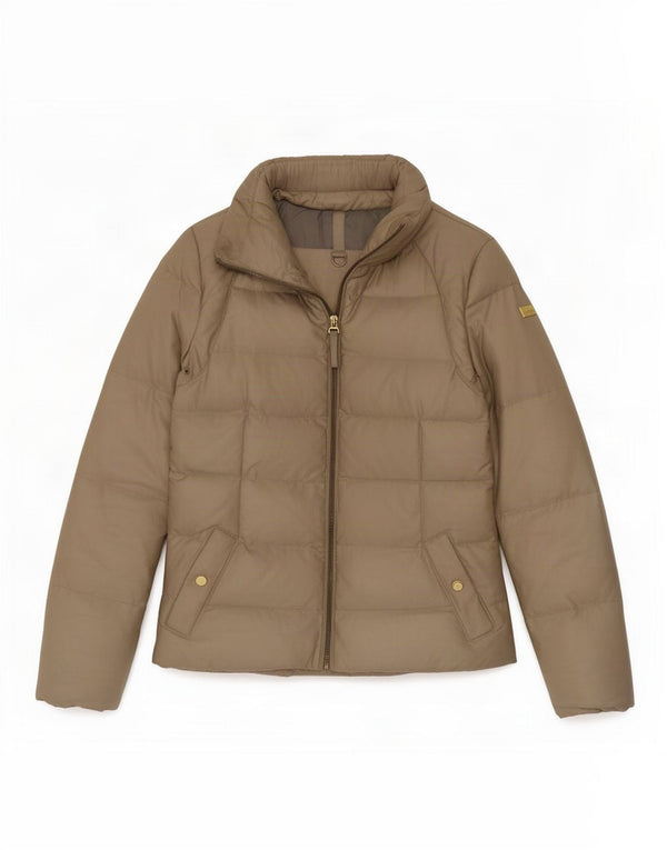 Jachetă căptușită pentru femei Zara UK 12 Medium Bej Poliester