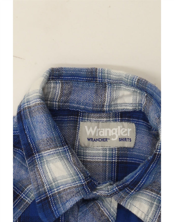Cămașă de flanel pentru bărbați Wrangler, cu carouri mari, albastre