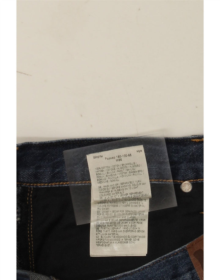 Pantaloni scurți din blugi pentru bărbați Lee W34, bumbac albastru mare