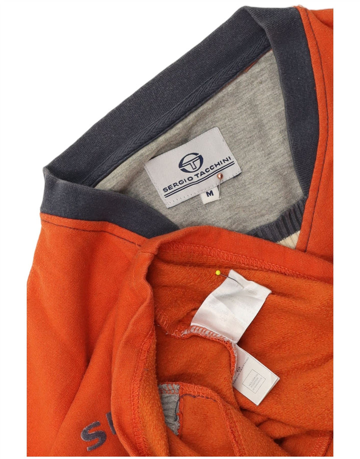 Hanorac grafic pentru bărbați Sergio Tacchini Pulover Bumbac portocaliu mediu