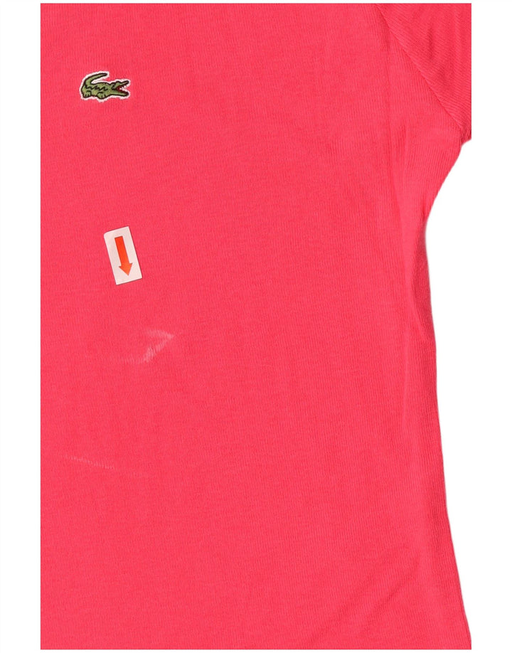 Tricou pentru femei LACOSTE Top Marimea 42 mare bumbac roz