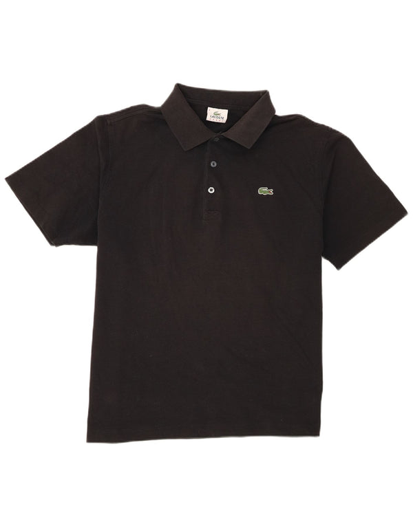 Tricou polo pentru bărbați cu mânecă scurtă Lacoste Mărimea 6 XL bumbac negru