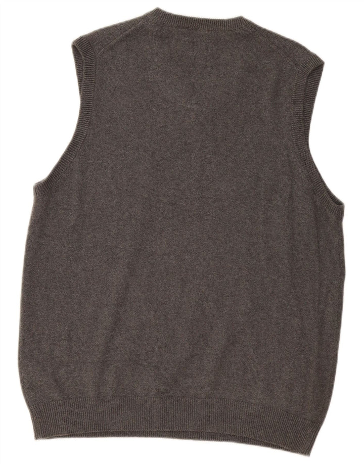 Marks & Spencer Mens Regular Fit Vest Tank Top Bumbac Gri mediu