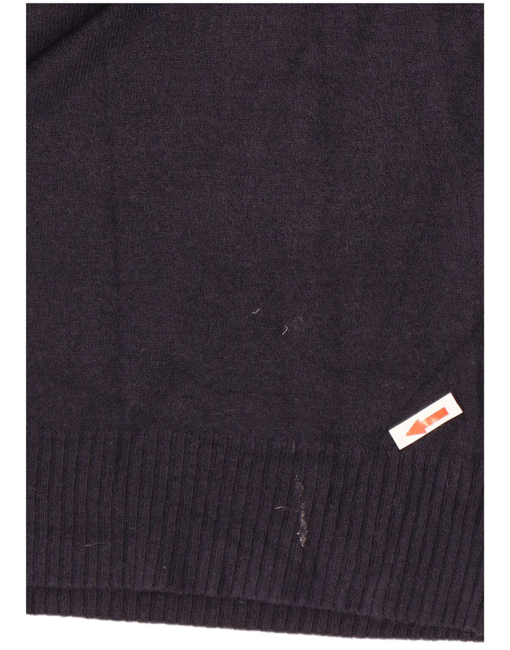 Pulover pentru femei Marks & Spencer cu decolteu cu barca UK 12 Medium Bleumarin