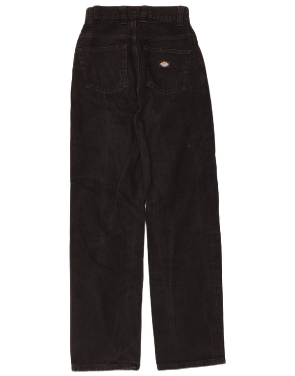DICKIES Blugi de damă cu talie înaltă W25 L30 bumbac negru