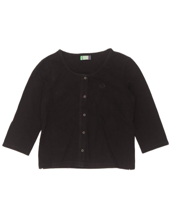 Bluză cămașă cu mânecă 3/4 pentru femei Sergio Tacchini UK 10 Mic Negru