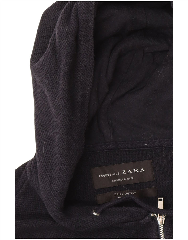 Pulover Zara pentru bărbați, cu fermoar, bleumarin, mic