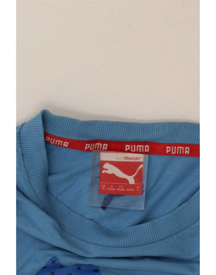 T-shirt grafic pentru bărbați Puma Top Small Blue