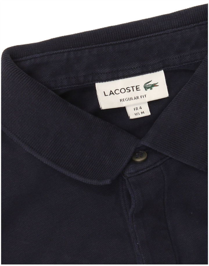 Tricou polo Lacoste pentru bărbați, cu formă regulată, mărimea 4, mediu bleumarin