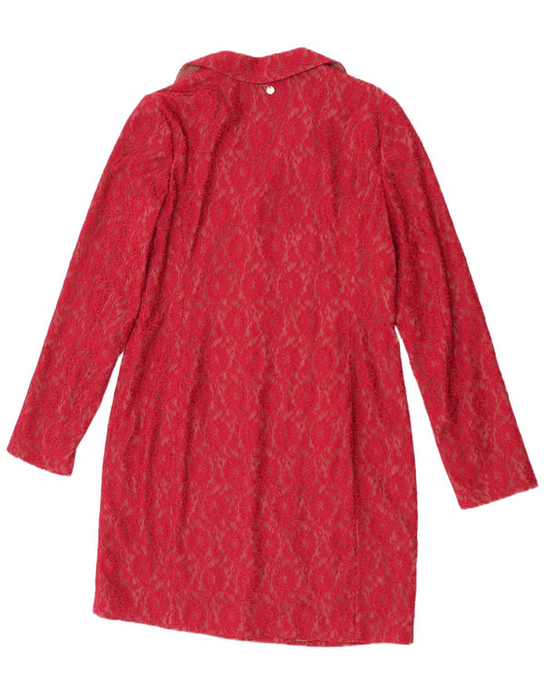 Rochie teacă cu mânecă lungă pentru femei Liu Jo IT 46 Large Burgundy Floral