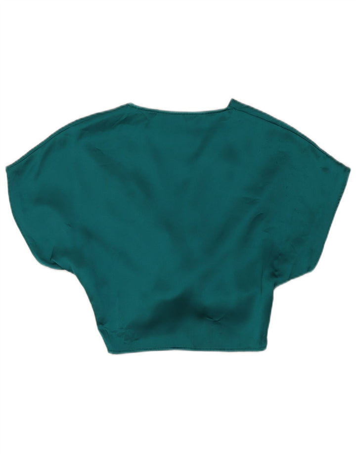 Bluză Crop Top Femei Zara UK 6 XS Poliester verde