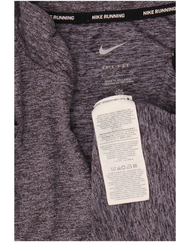 Top de trening Nike Dri Fit Pullover pentru femei UK 10 Small Grey Flecked