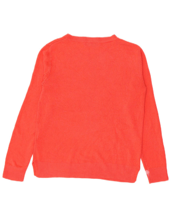 Pulover pentru femei Marks & Spencer, cu gât de barcă, UK 10 Small Red Acrylic