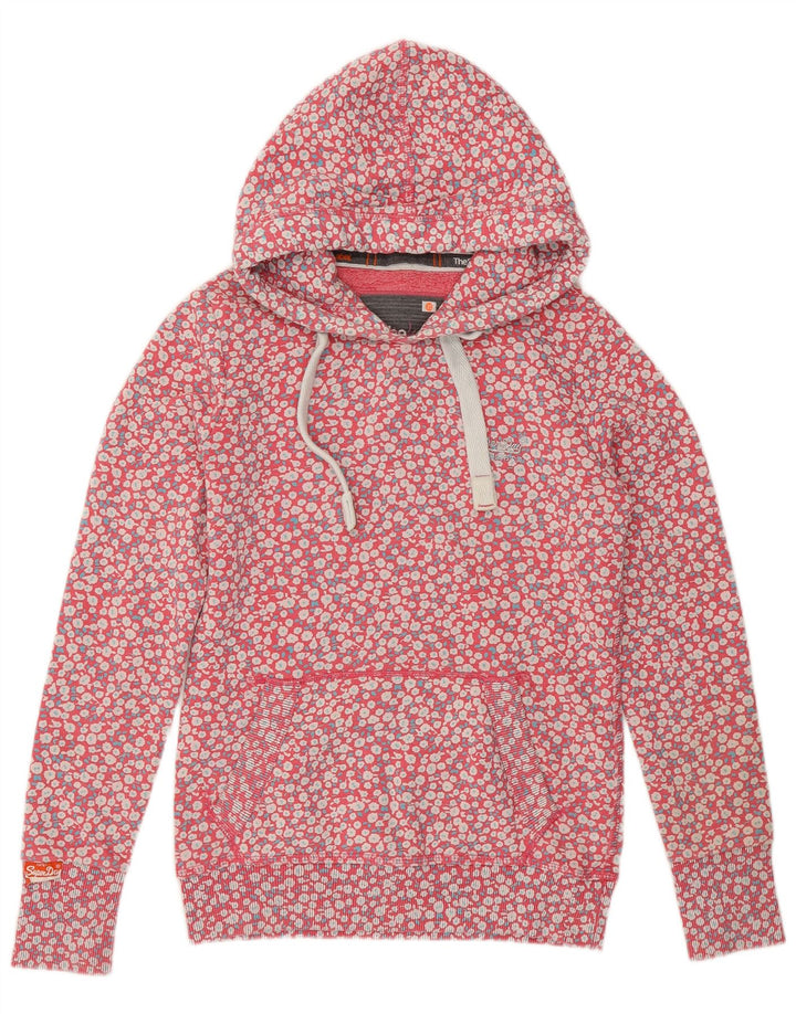 Pulover SUPERDRY pentru damă, UK 6 XS, bumbac floral, roz