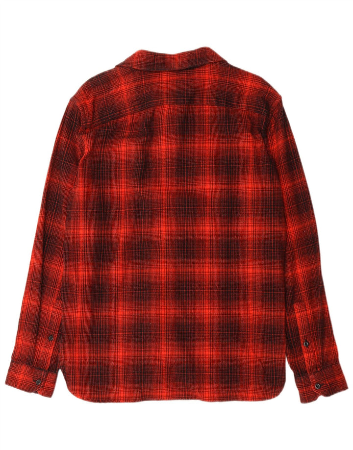 Cămașă standard de flanel pentru bărbați LEVI'S, bumbac cu carouri roșii medii