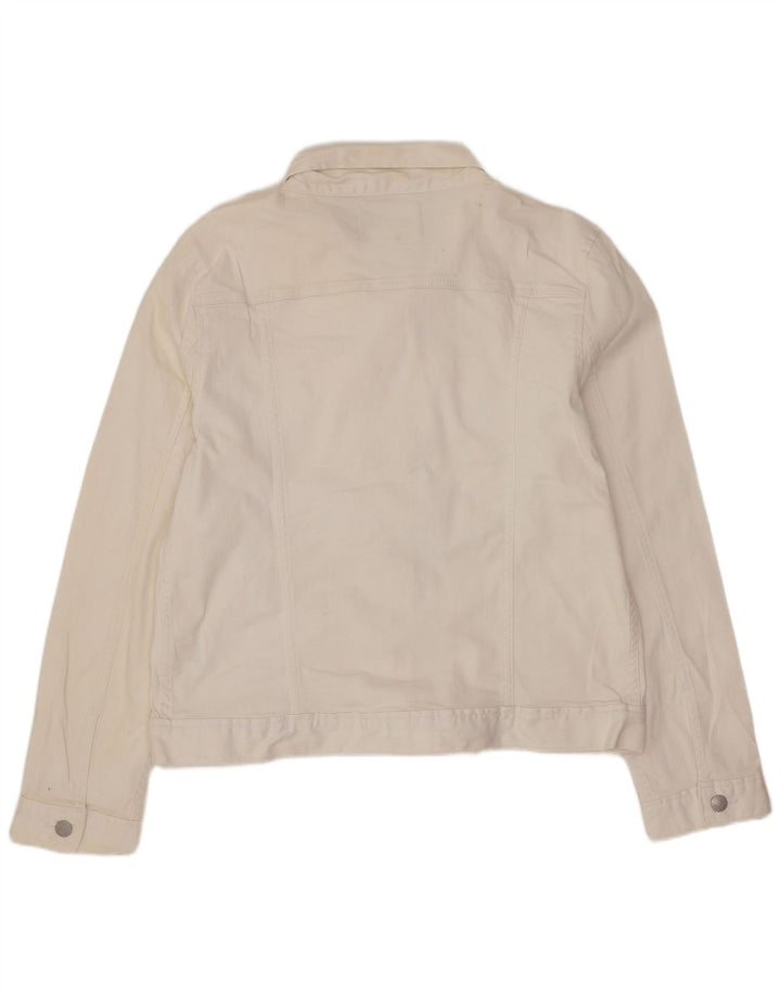 Jachetă de blugi pentru femei Calvin Klein Jeans UK 18 XL Bumbac alb