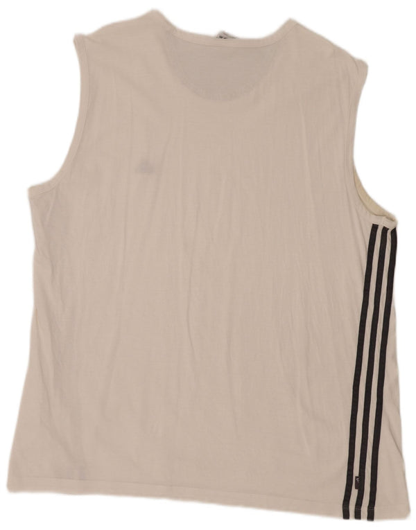 Vestă pentru bărbați Adidas 2XL, alb