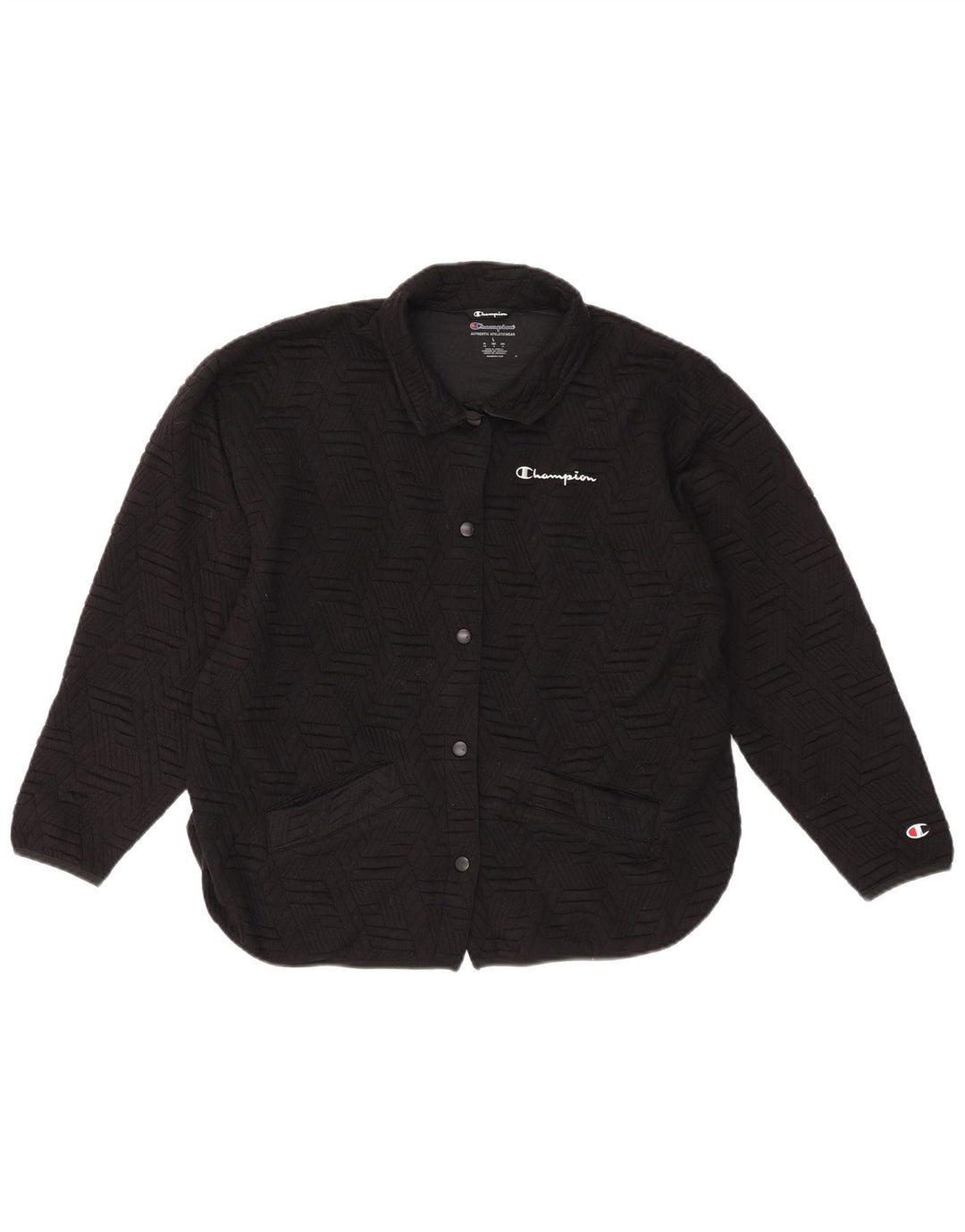 Jachetă de trening pentru femei Champion UK 16 Poliester geometric negru mare
