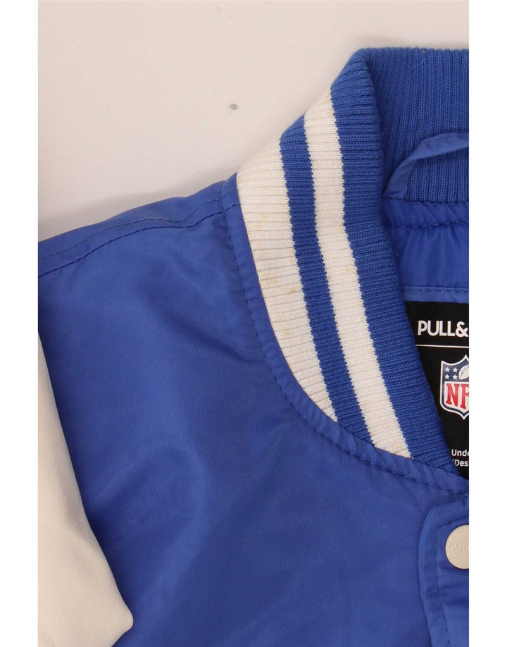 Jachetă pentru bărbați Pull & Bear Los Angeles Rams Varsity UK 38 Medium Blue Sports