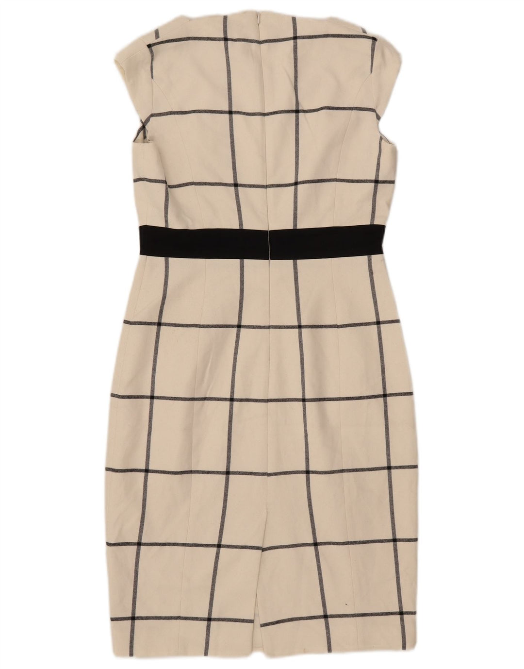 Rochie pentru femei Karen Millen, UK 10, poliester cu carouri de culoare albă