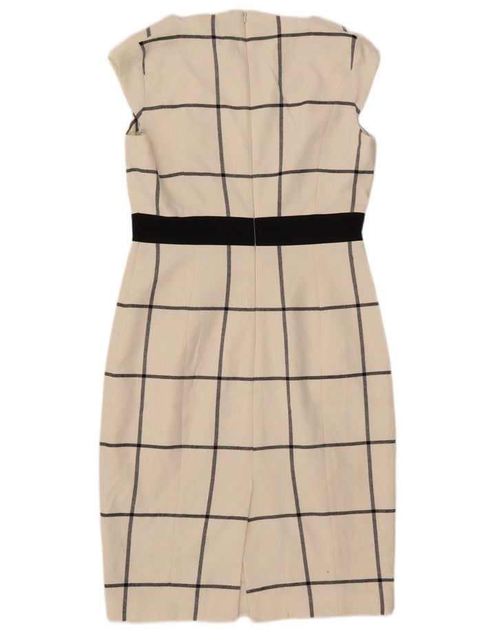 Rochie pentru femei Karen Millen, UK 10, poliester cu carouri de culoare albă
