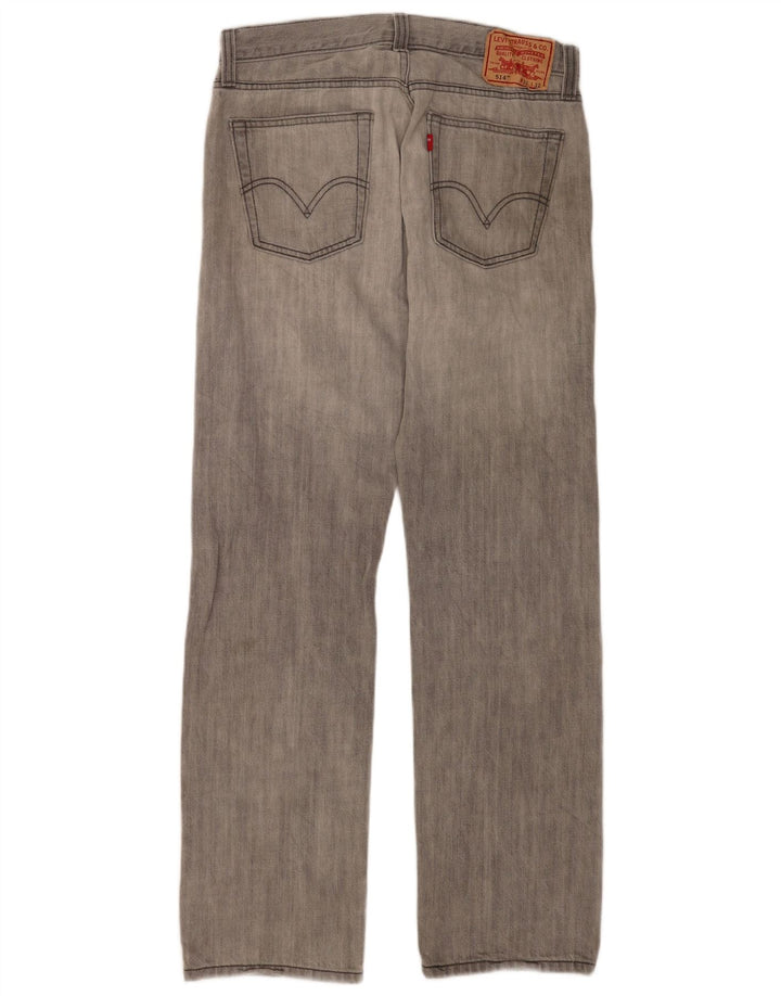 Blugi Levi's 514 Slim Straight pentru bărbați W32 L32 bumbac gri