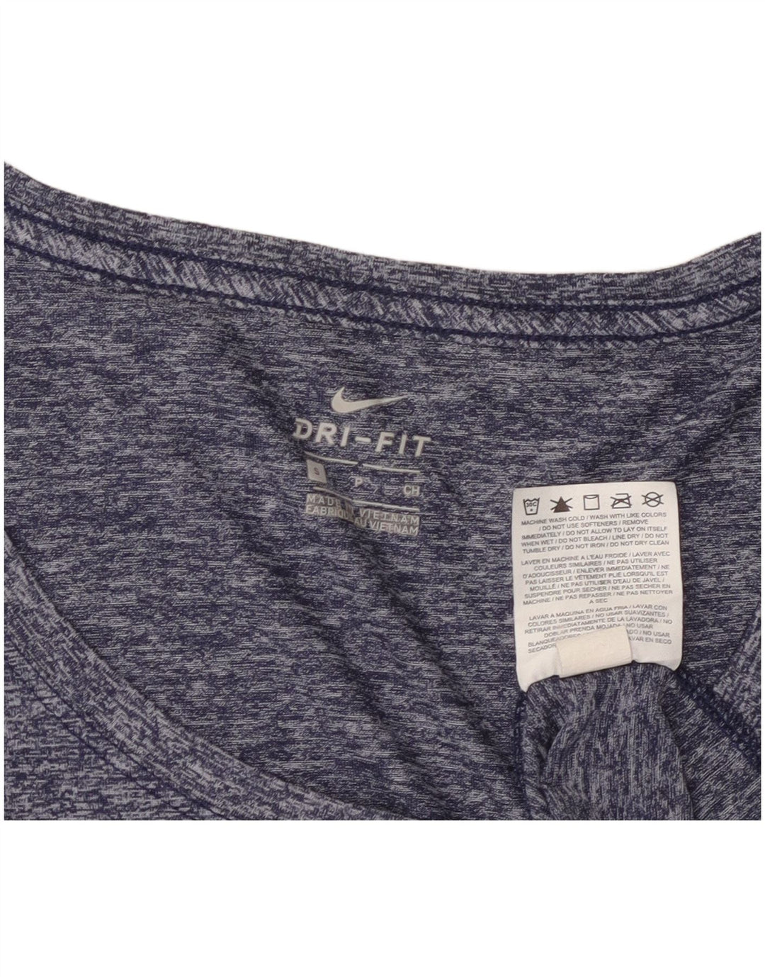 Tricou Nike Dri Fit pentru femei Top UK 10 Small Bleumarin Poliester stricat