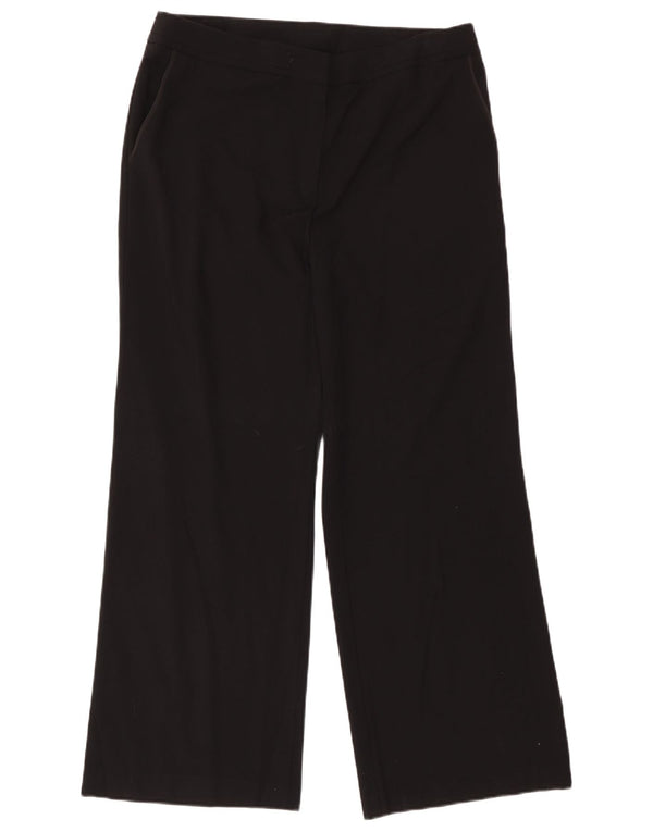 Marks & Spencer Pantaloni casual pentru femei cu picioare largi UK 16 Large W36 L30 Negru