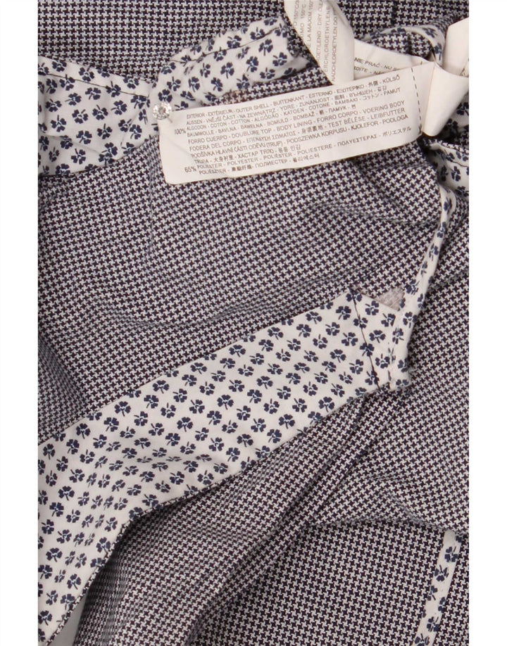 Jachetă Blazer pentru bărbați Zara, cu 2 nasturi, UK 40, bumbac mare gri Houndstooth