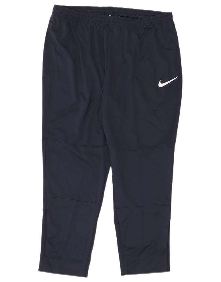 Pantaloni de trening NIKE Dri Fit pentru femei UK 18 XL bleumarin
