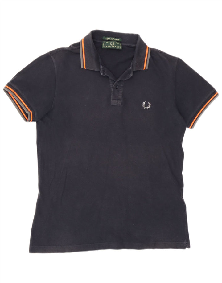 Cămașă polo Fred Perry pentru bărbați, bumbac, albastru bleumarin