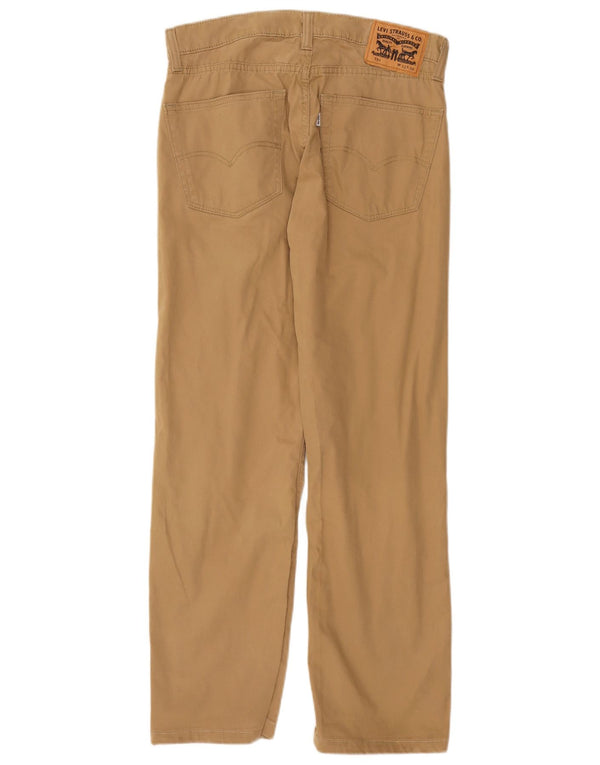 Pantaloni casual drepti pentru femei Levi's 751 W32 L30 bumbac bej