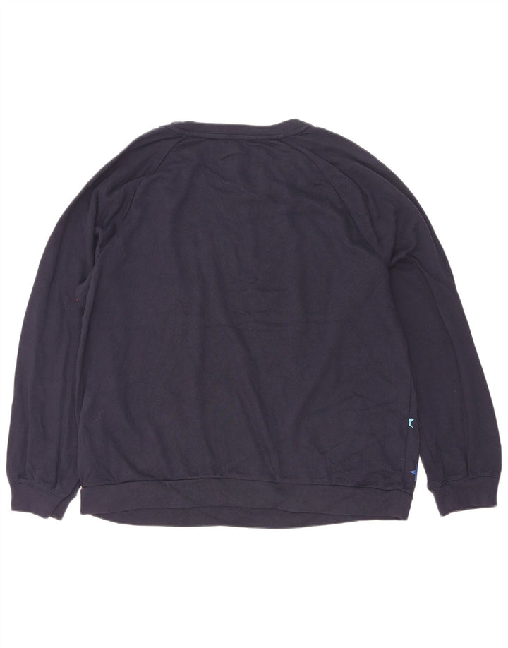 Hanorac pentru femei Gap, cu model abstract, pulover UK 18 XL, bumbac bleumarin