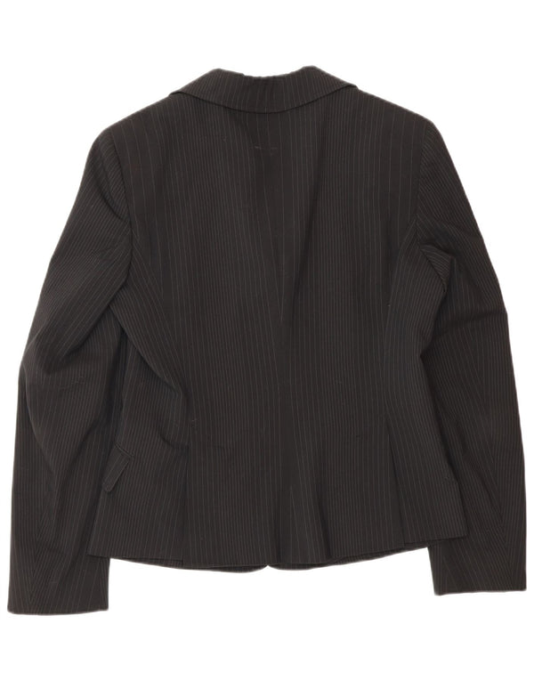 Jachetă pentru femei Max & Co. Blazer cu 3 nasturi UK 10 Poliester cu dungi negre mici