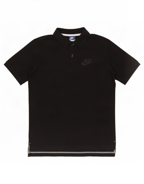 Tricou polo Nike baieti 13-14 ani XL bumbac negru
