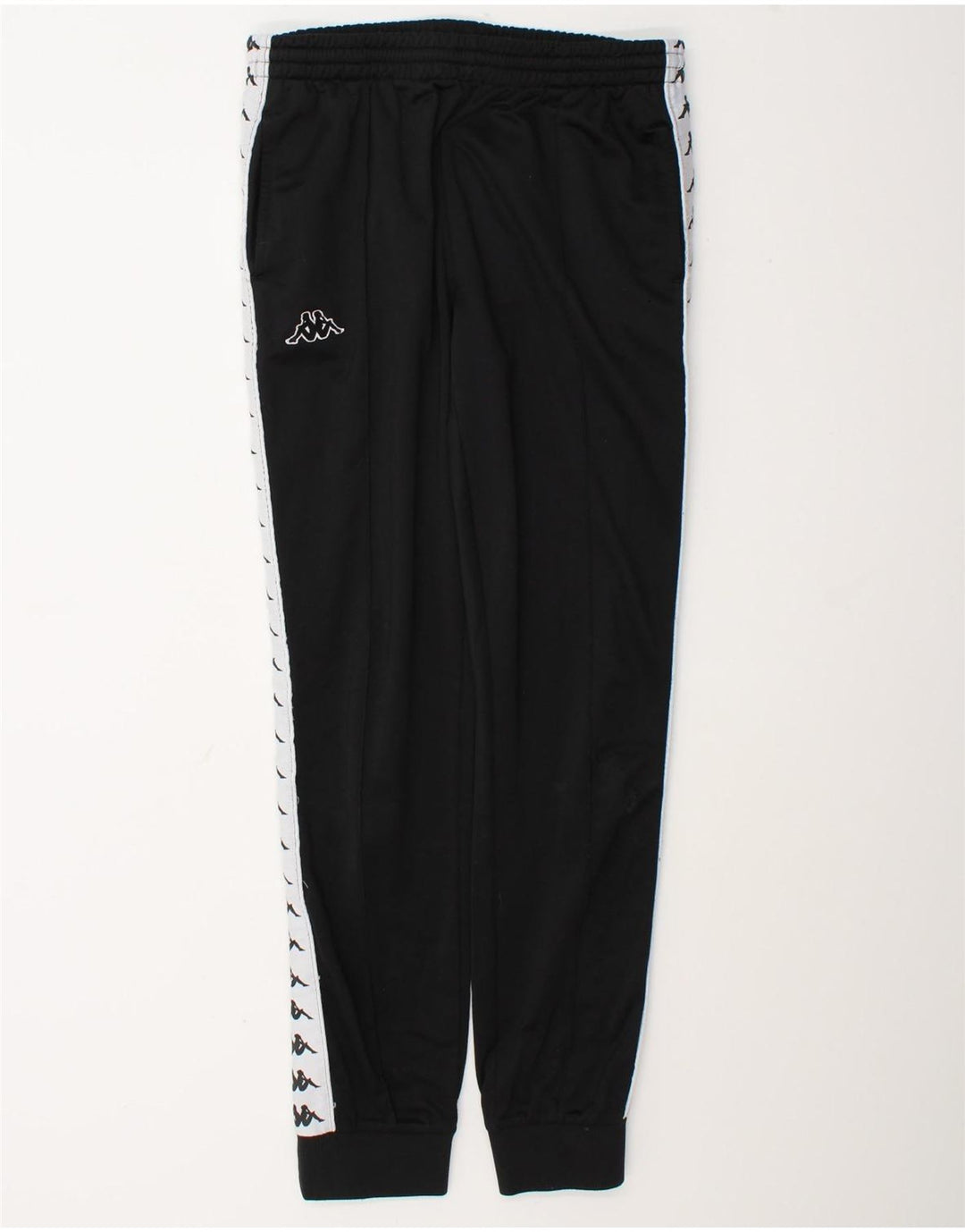 Pantaloni de trening cu grafică pentru bărbați Kappa Pantaloni de jogging, mediu negru, color block